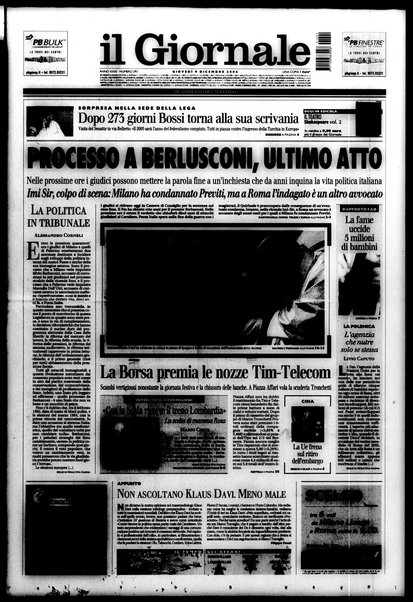 Il giornale : quotidiano del mattino